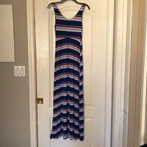 Colorful rainbow like maxi dress 56 inches long x-small but it can fit as medium